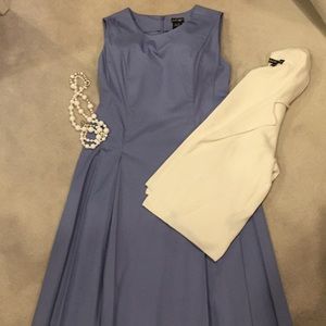Tailored blue dress by Lord & Taylor